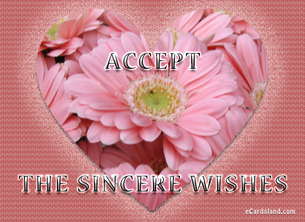 Accept the Sincere Wishes