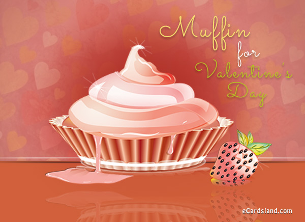 Muffin for Valentine's Day