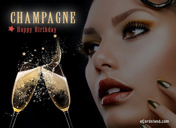 Champagne Happy Birthday
