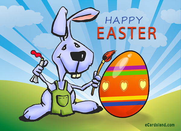 Cheerful Easter Bunny