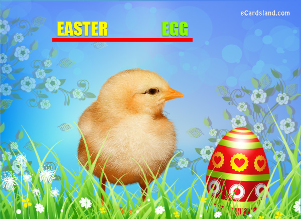 Easter Chick eCard