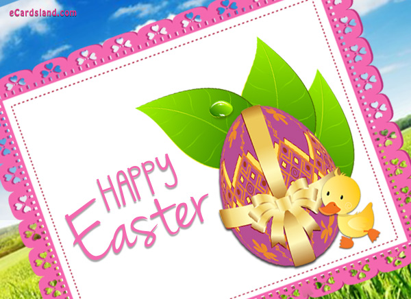 Happy Easter Duck eCard