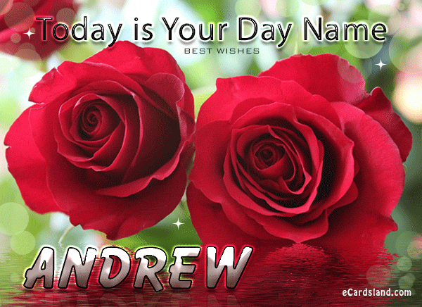 Roses e-Card for Andrew