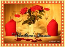 Free eCards Valentine's Day  - Valentine's Dinner
