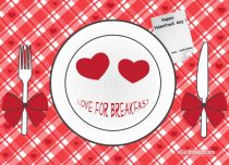 eCards Valentine's Day  Breakfast Love, Breakfast Love