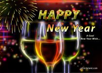Free eCards, Free e cards - A Cool New Year Wish
