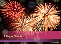 Free eCards, Free e cards - A Happy New Year