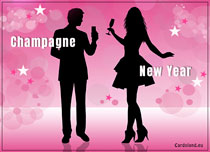 eCards  Champagne New Year