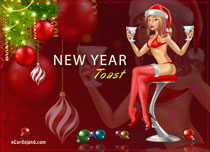 Free eCards, Free greeting cards - New Year's Toast