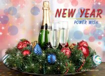 eCards New Year Power Wish, Power Wish