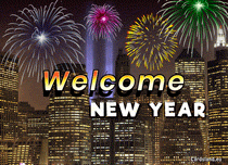 eCards New Year Welcome the New Year, Welcome the New Year