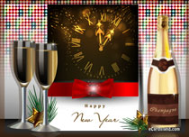 eCards New Year When the Clock Strikes Midnight, When the Clock Strikes Midnight