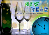 Free eCards, New Year cards online - A Year Of Happiness And Success