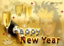 eCards New Year Card with Best Wishes, Card with Best Wishes