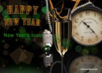 eCards New Year New Year's Toast, New Year's Toast