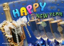 eCards New Year Champagne New Year, Champagne New Year