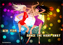 eCards New Year Dance the Night Away, Dance the Night Away