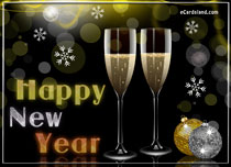 Free eCards, Free New Year ecards - New Year Cheer