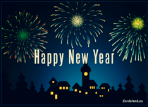 Free eCards, Happy New Year cards - New Year Fireworks