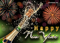 eCards New Year Sparkling Wishes, Sparkling Wishes