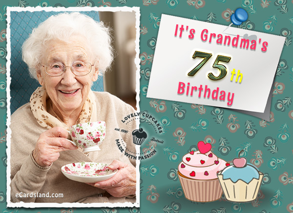 It's Grandma's 75th Birthday eCards Free , Greeting