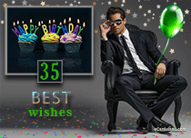 Free eCards, Birthday cards - 35th Birthday Wishes