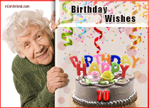 Free eCards - 70th Birthday Wishes eCard