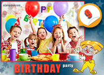 Free eCards - 9th Birthday Party