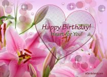 eCards Birthday Birthday Heart For You, Birthday Heart For You