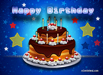 Free eCards, Happy Birthday greeting cards - Cake and Wishes