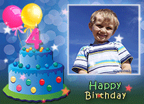 Free eCards, 4th Birthday ecards free - Happy 4th Birthday Boy