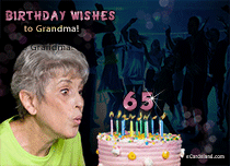 Free eCards, 5th Birthday ecards - Happy 65th Birthday to Grandma