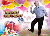 Free eCards, Free Birthday ecards - On the Occasion of 70th Birthday