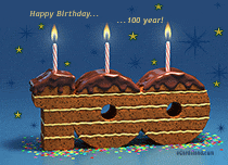eCards Birthday 100 Years of Llife, 100 Years of Llife