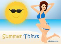 eCards Holidays Summer Thirst, Summer Thirst
