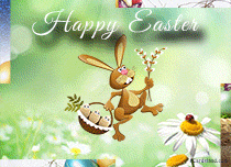 eCards  Cheerful Easter Bunny