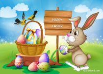 Free eCards - Easter Basket with Gift