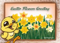 eCards Easter Easter Flowers Greeting, Easter Flowers Greeting