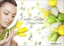 Free eCards, Easter e card - Easter Tulips
