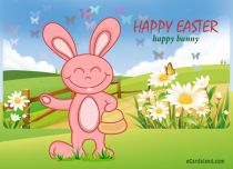 eCards Easter Happy Bunny, Happy Bunny