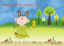 Free eCards, Easter cards messages - Message In An Easter Egg