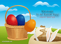 Free eCards, Easter ecards free - Message In An Easter Egg