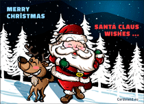 Free eCards, Free Christmas ecards - Santa Claus wishes!