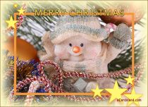 Free eCards, Free Merry Christmas ecards - Cheerful Snowman