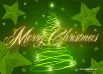 Free eCards, Santa Claus ecards - Christmas Tree Green