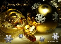 Free eCards - Golden Christmas