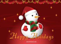 eCards Christmas Happy Holidays, Happy Holidays