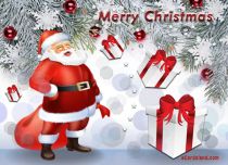 Free eCards - Santa Wishes Merry Christmas