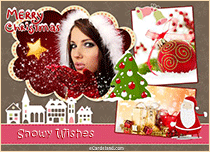 eCards Christmas Snowy Wishes, Snowy Wishes