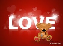 eCards Love I Love You Teddy Bear, I Love You Teddy Bear